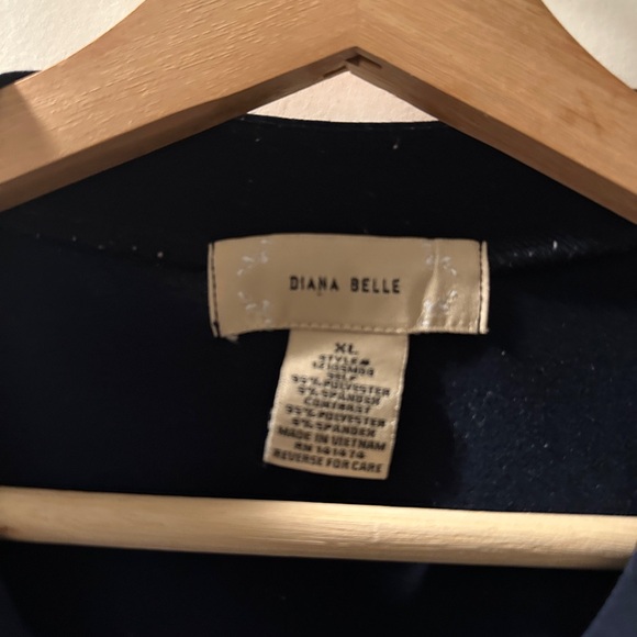 Navy Polka Dot Blouse - Picture 3 of 6